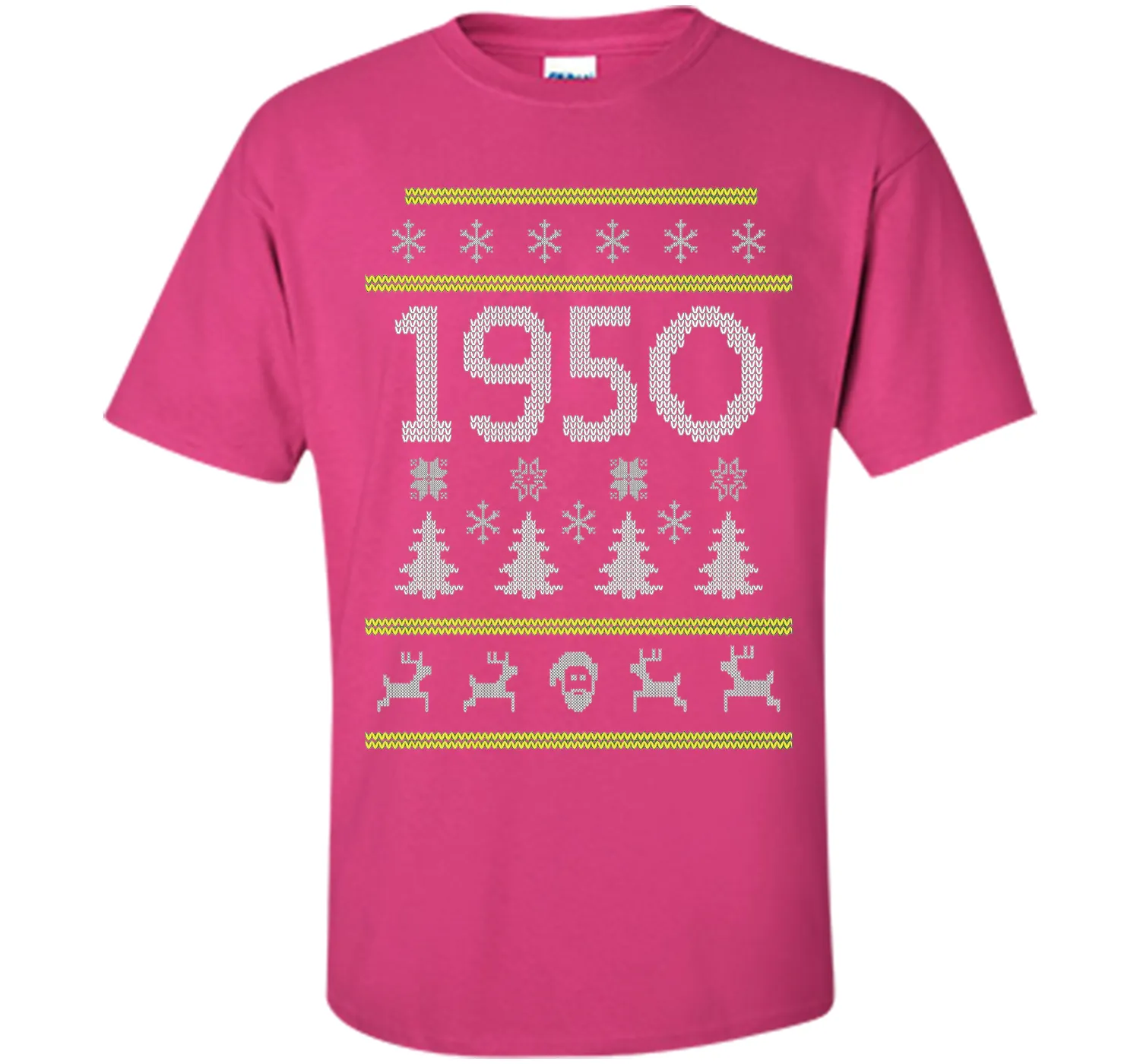 1950 Ugly Christmas Sweater Birthday Gift T-Shirt