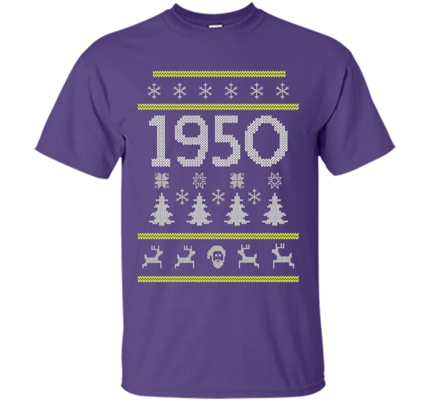 1950 Ugly Christmas Sweater Birthday Gift T-Shirt