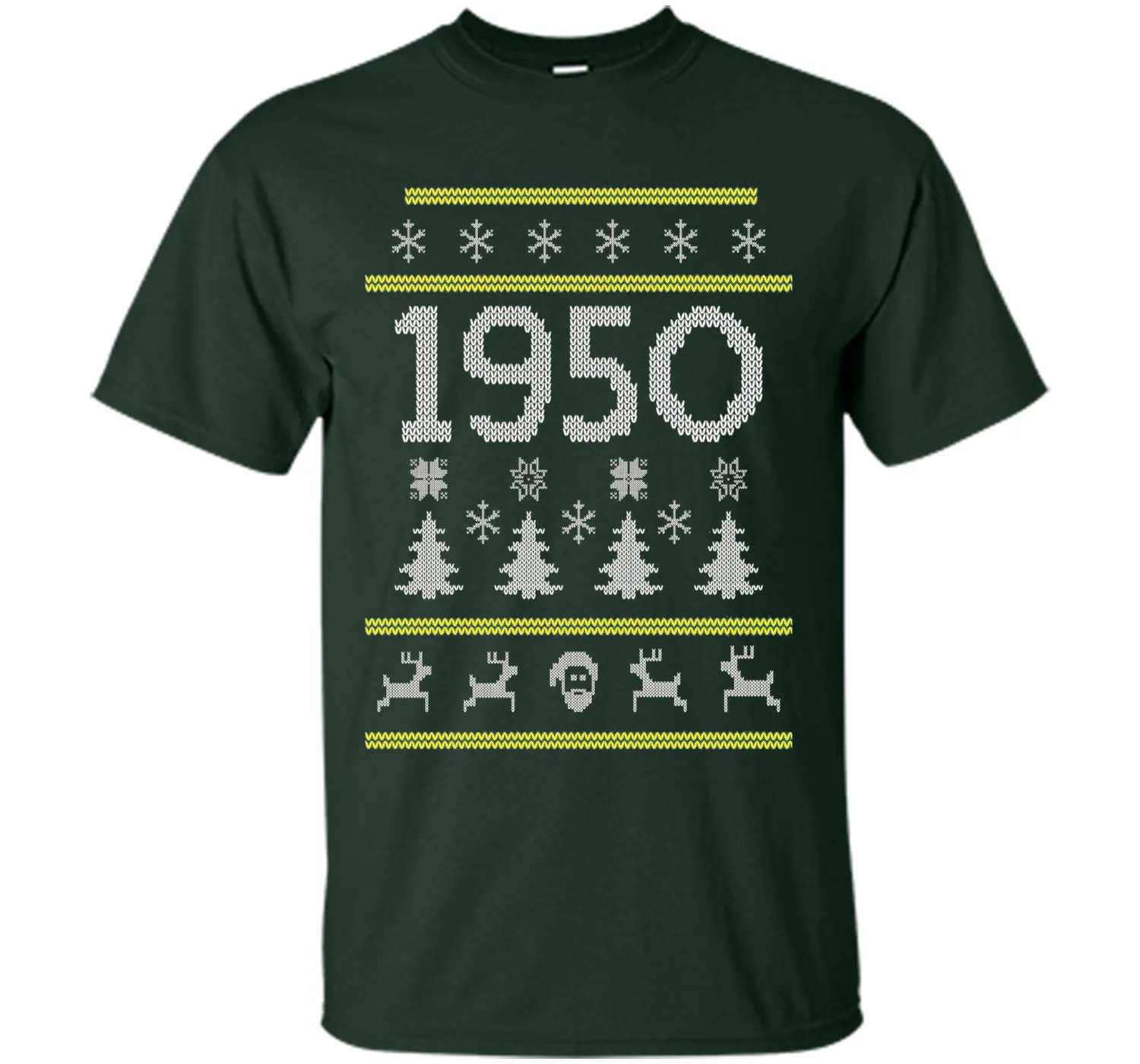 1950 Ugly Christmas Sweater Birthday Gift T-Shirt