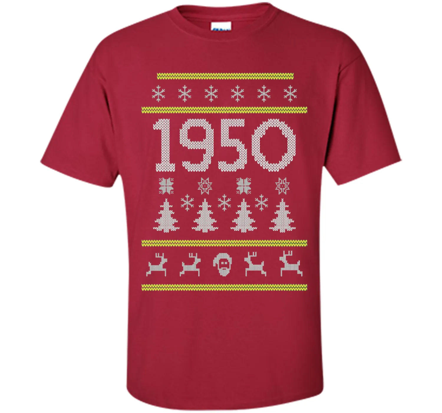 1950 Ugly Christmas Sweater Birthday Gift T-Shirt