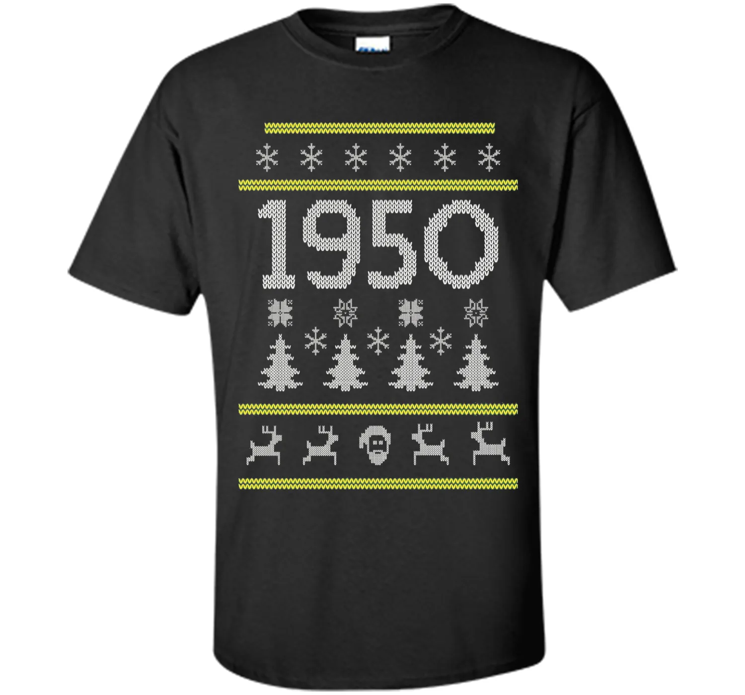1950 Ugly Christmas Sweater Birthday Gift T-Shirt