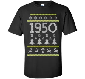 1950 Ugly Christmas Sweater Birthday Gift T-Shirt