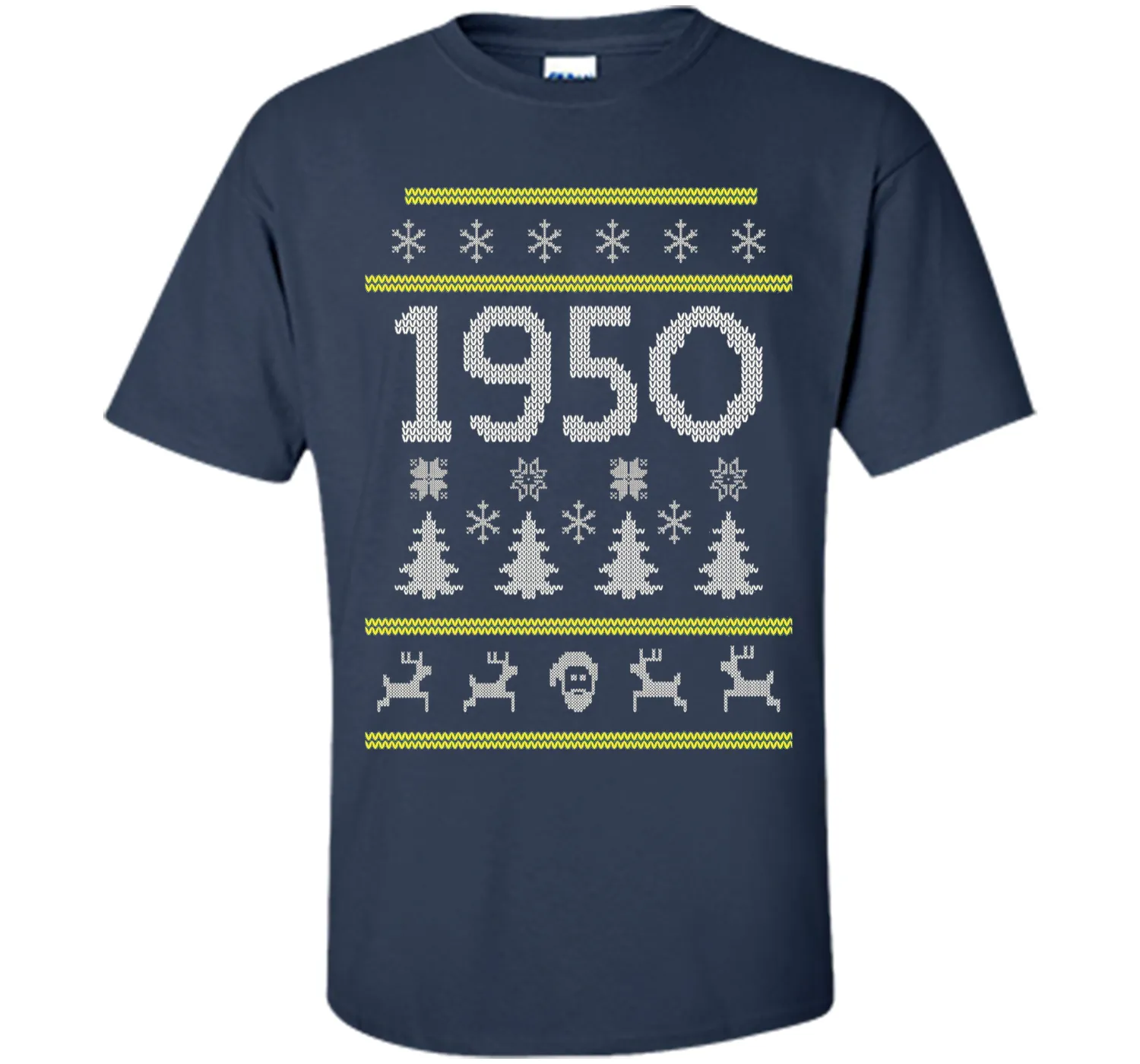 1950 Ugly Christmas Sweater Birthday Gift T-Shirt