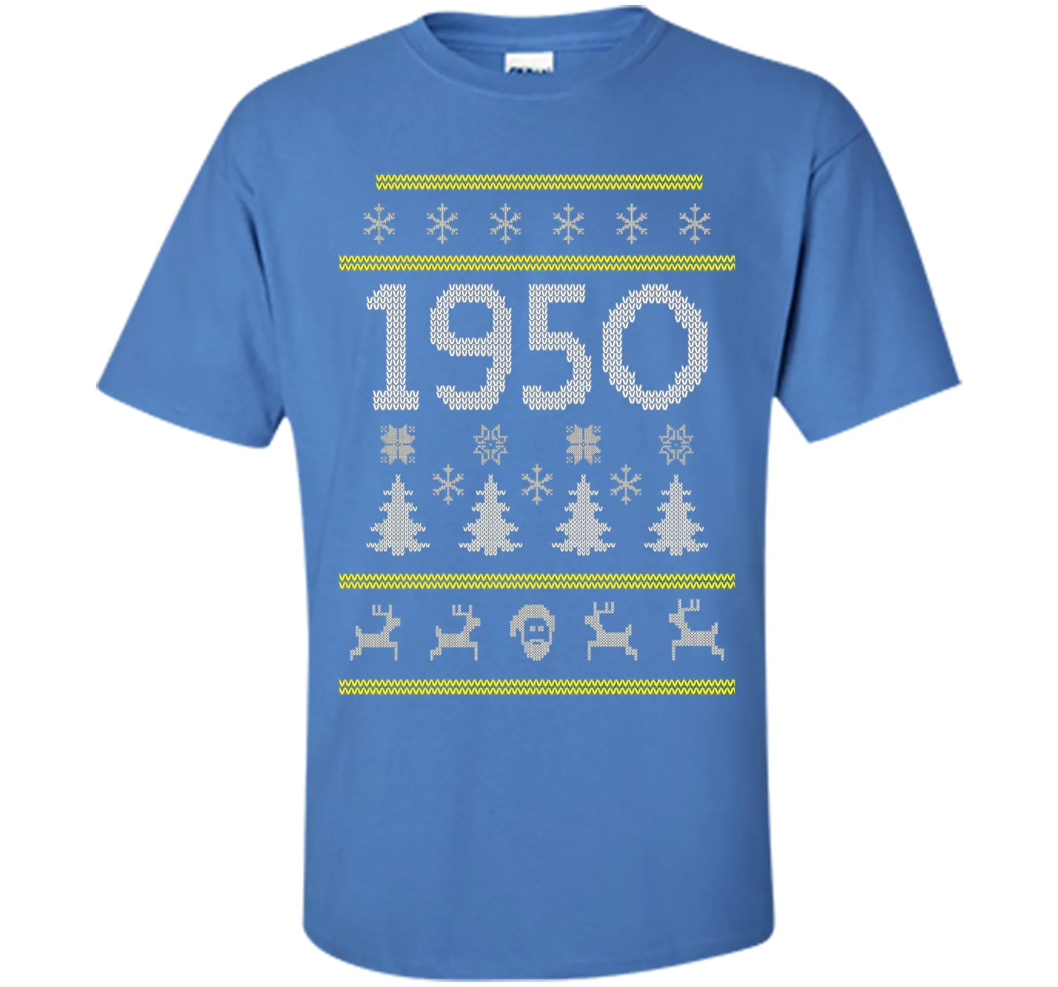 1950 Ugly Christmas Sweater Birthday Gift T-Shirt