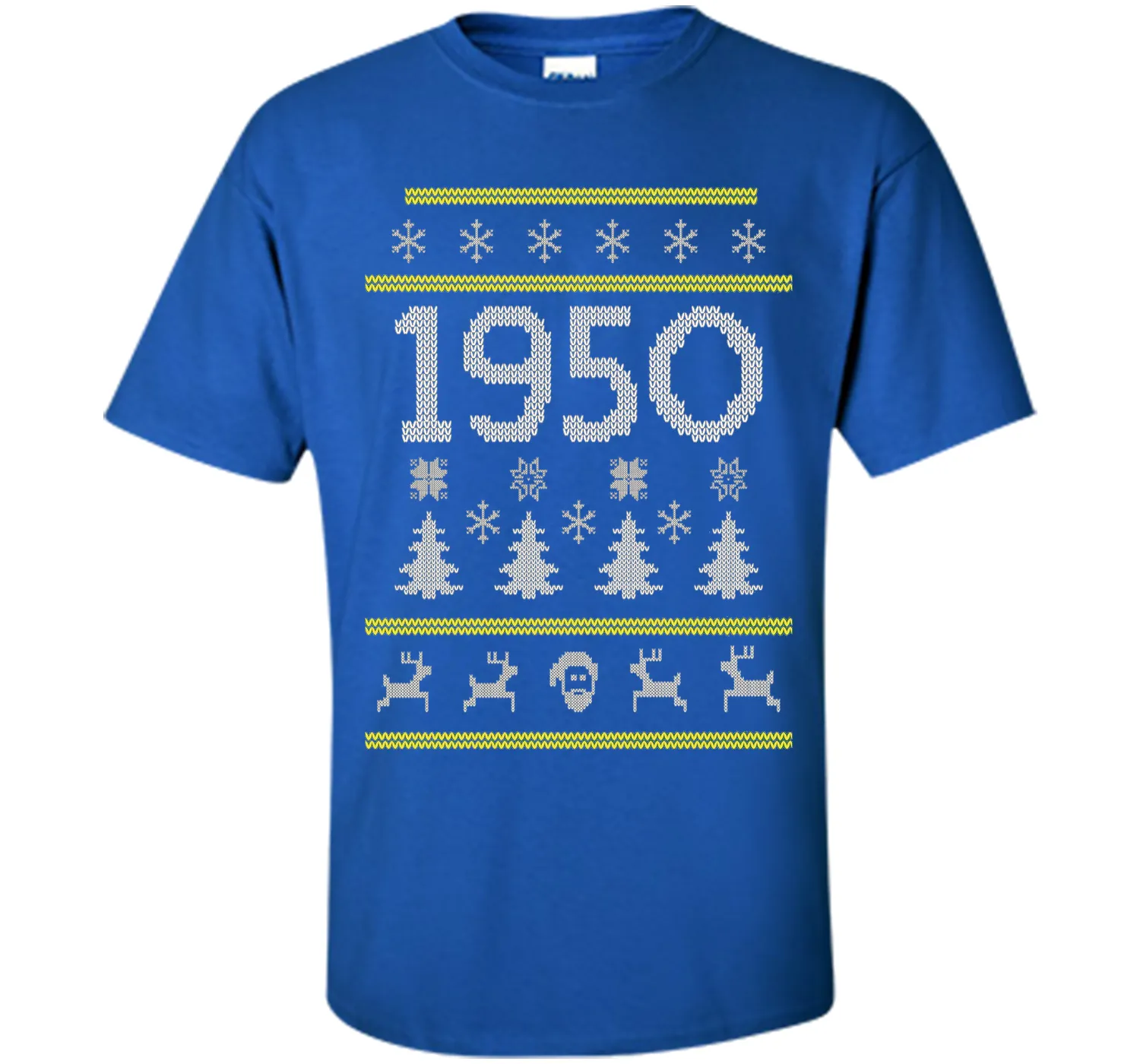 1950 Ugly Christmas Sweater Birthday Gift T-Shirt