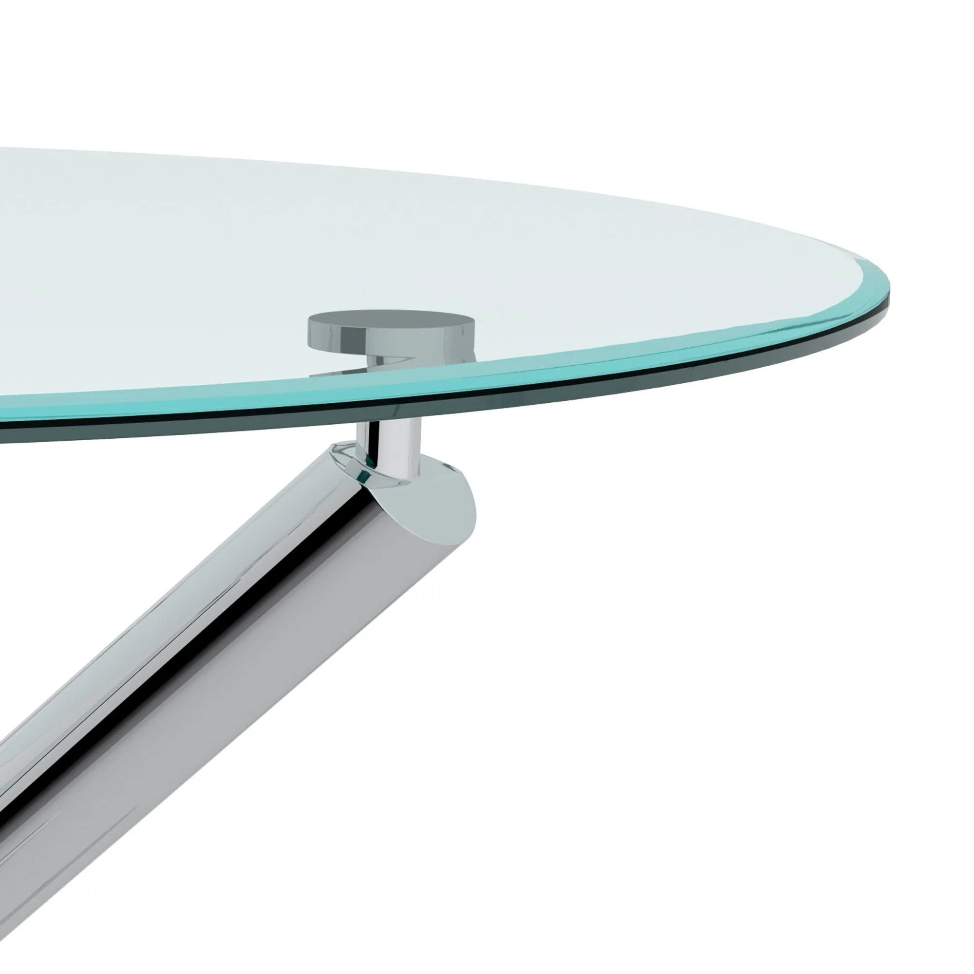 5 Piece Glass Round Dining Set Solara Chrome
