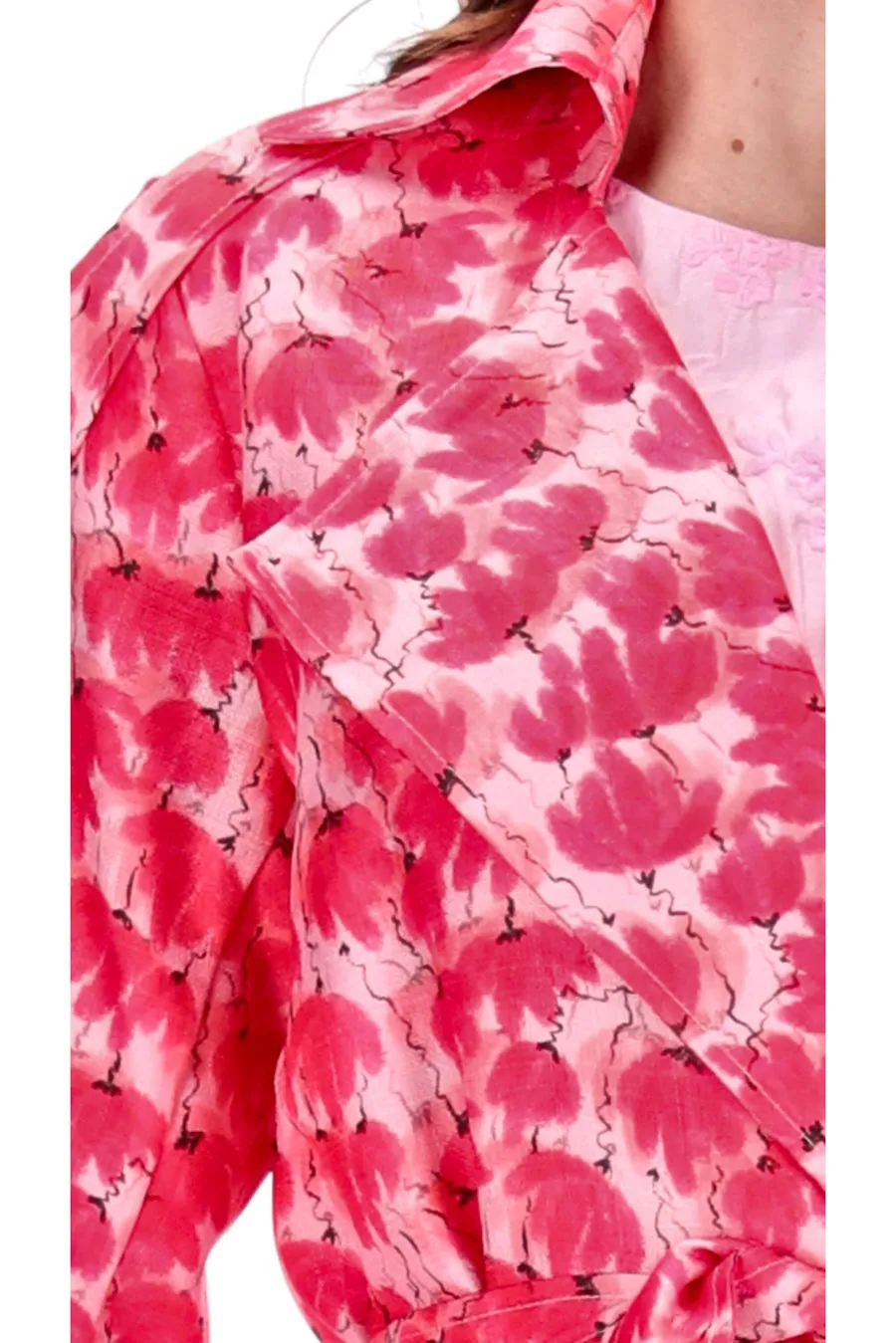Augustine Carrie Trench Pink Fluro r5897