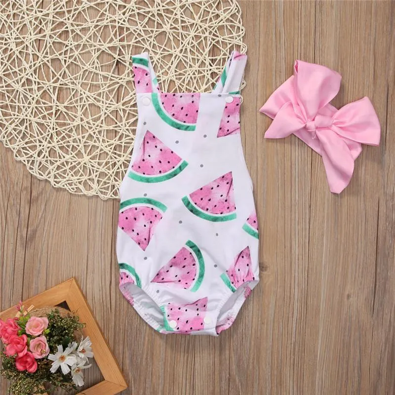 Baby Watermelon Sleeveless Romper