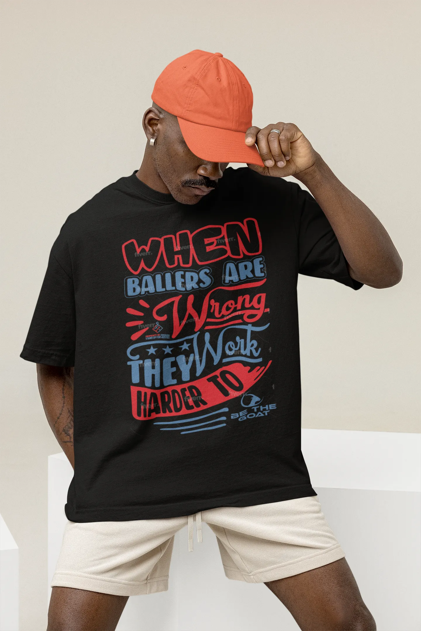 Basketball T-Shirt When Ballers Are Wrong They Work Harder To Be The Goat Men's Women's Unisex Shirt