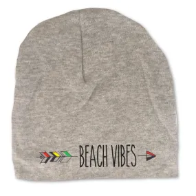 Beach Vibes Infant Baby Gray Beanie