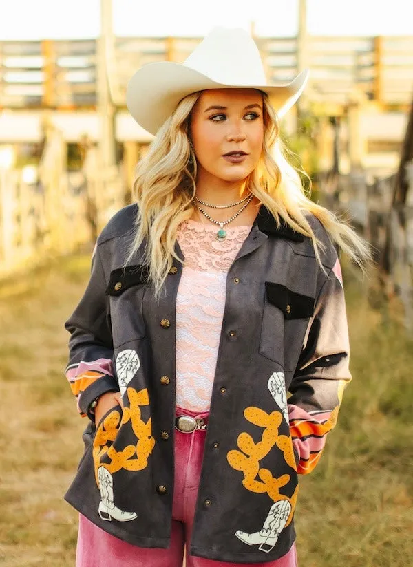 Black Bison creek Suede Jacket