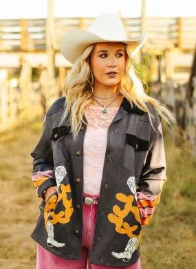 Black Bison creek Suede Jacket
