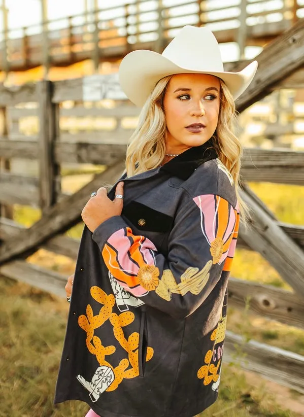 Black Bison creek Suede Jacket