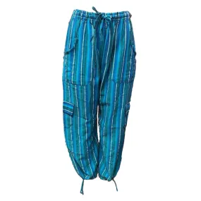Blue Striped Pants