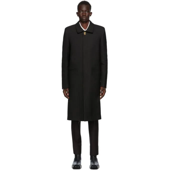 Bottega Veneta Black Wool Twill Coat