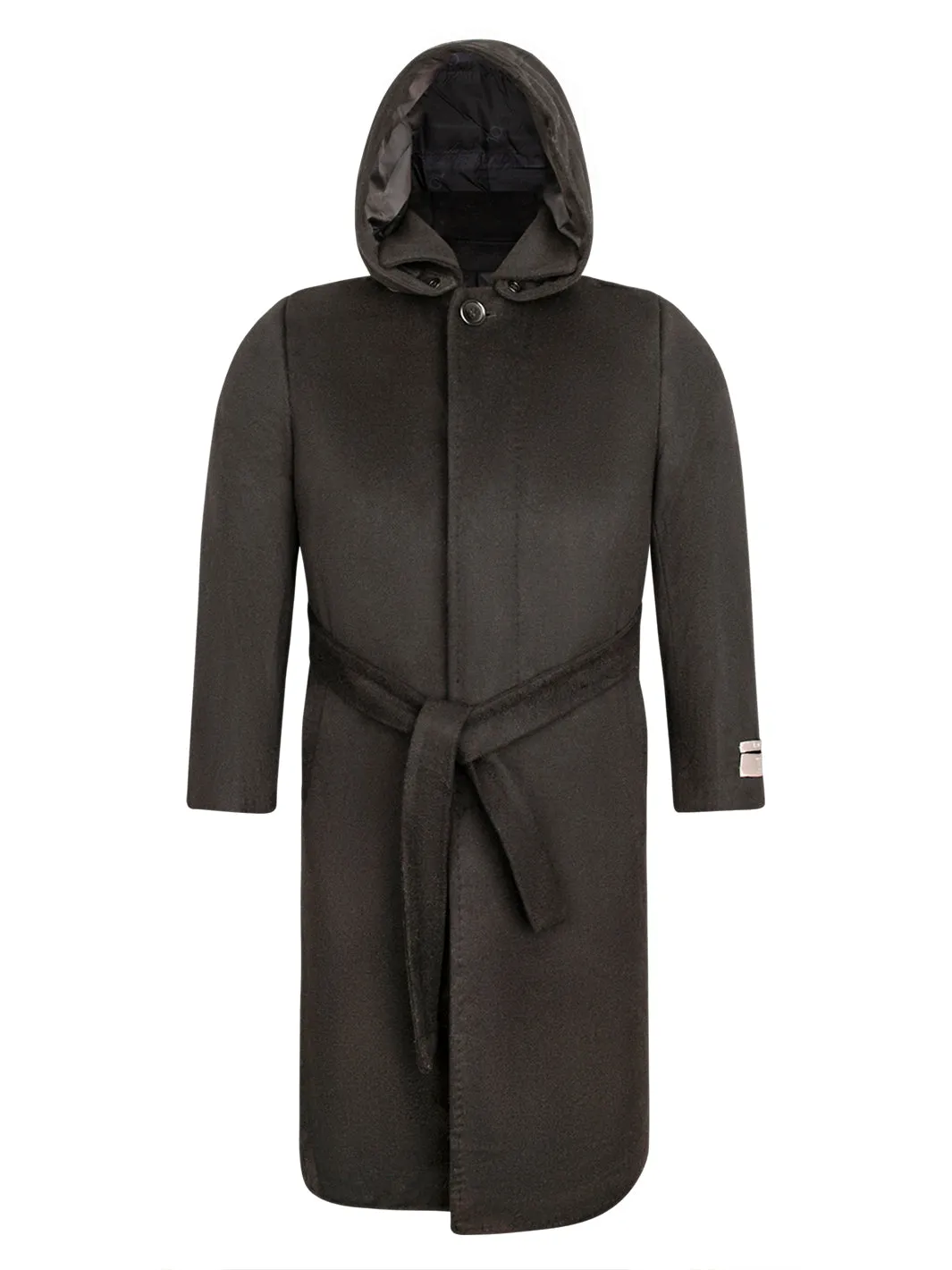 Boy's Charlotte Wool Down Long Coat - Black