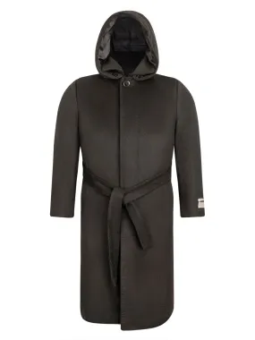 Boy's Charlotte Wool Down Long Coat - Black