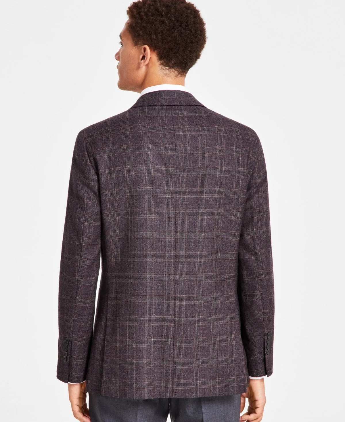 Brooks Brothers Mens Classic fit Sport Coat Blazer 44 R Red Plaid