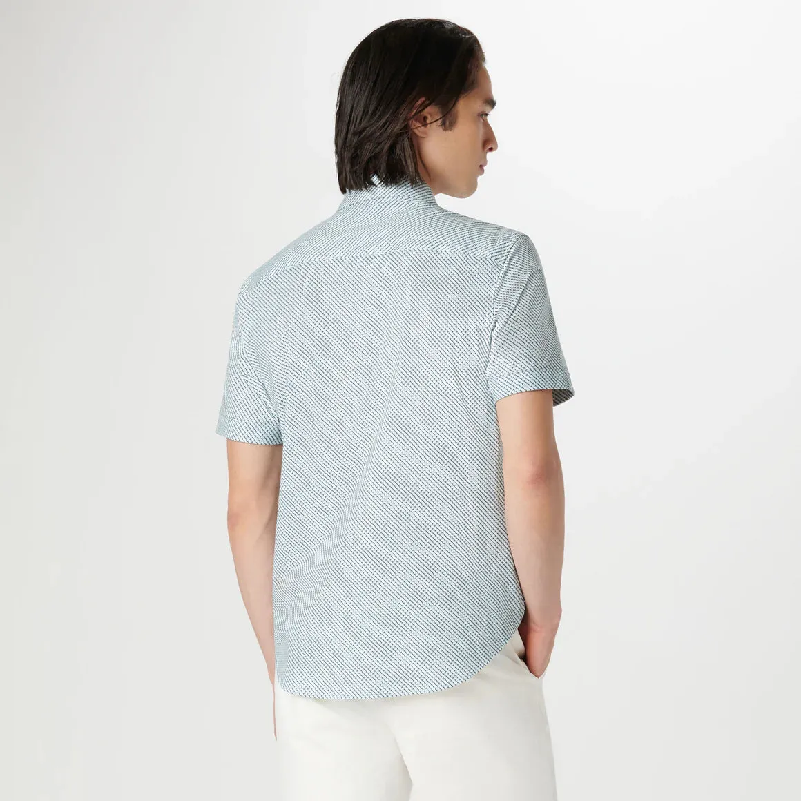 Bugatchi - OoohCotton Miles SS Shirt - Turquoise