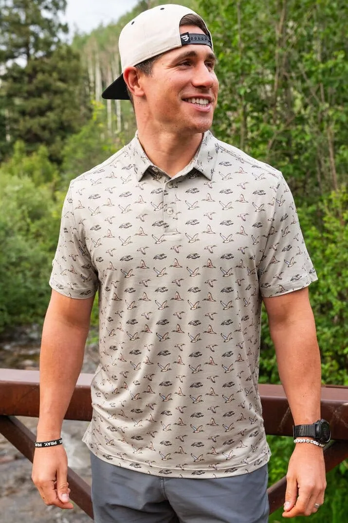 Burlebo - Performance Polo - Flying Ducks - Green