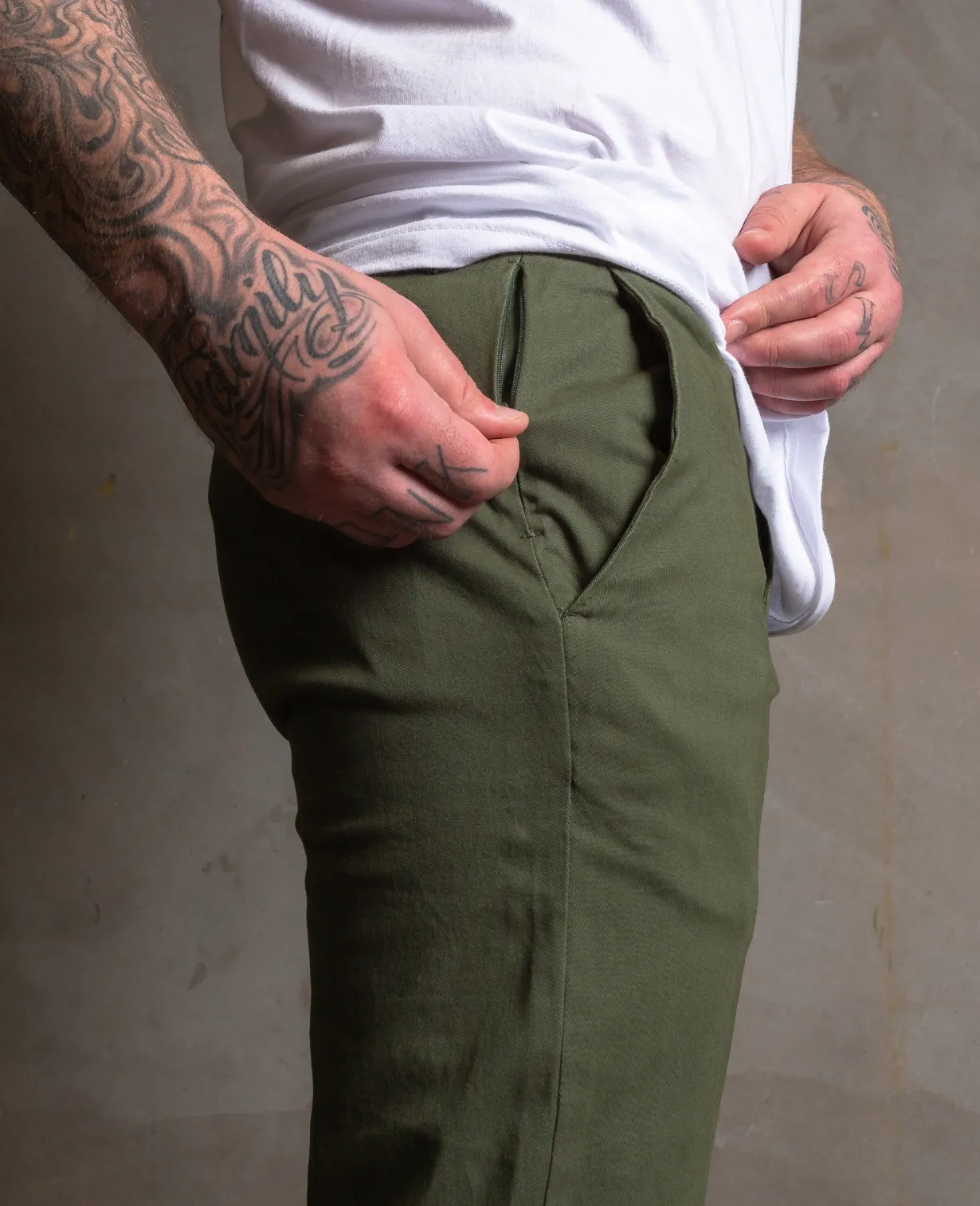 Chino Pants- OD Green