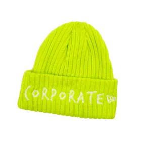Corporate Stitched Beanie 2.0 (Lime)
