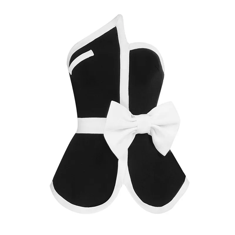 Corrie Black/White Bustier Top