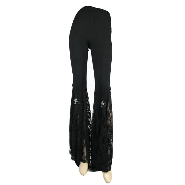 'Corrupted Mermaid' Gothic Bell Bottom Pants