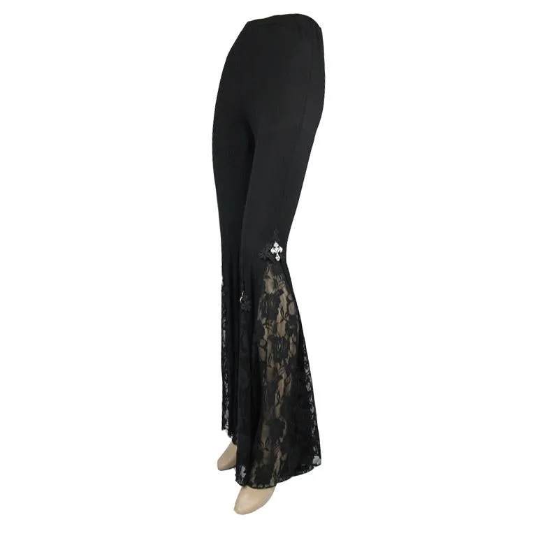 'Corrupted Mermaid' Gothic Bell Bottom Pants