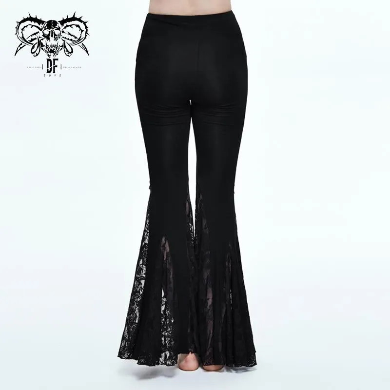 'Corrupted Mermaid' Gothic Bell Bottom Pants