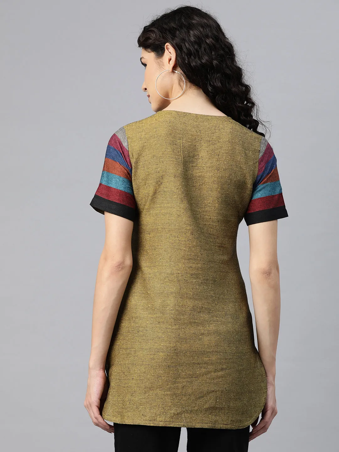 Cottinfab Women Striped Cotton Top