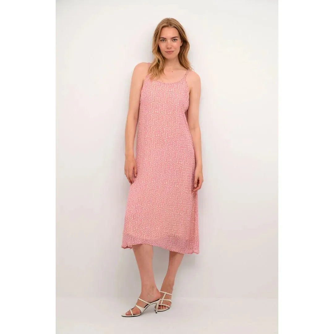 CRLINEA SLIP DRESS - KIM FIT "Geometric Print"