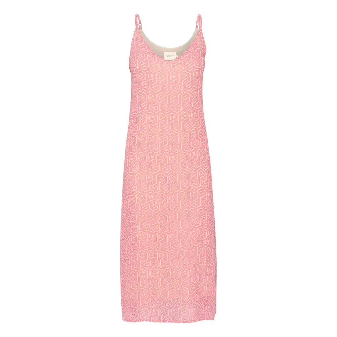 CRLINEA SLIP DRESS - KIM FIT "Geometric Print"