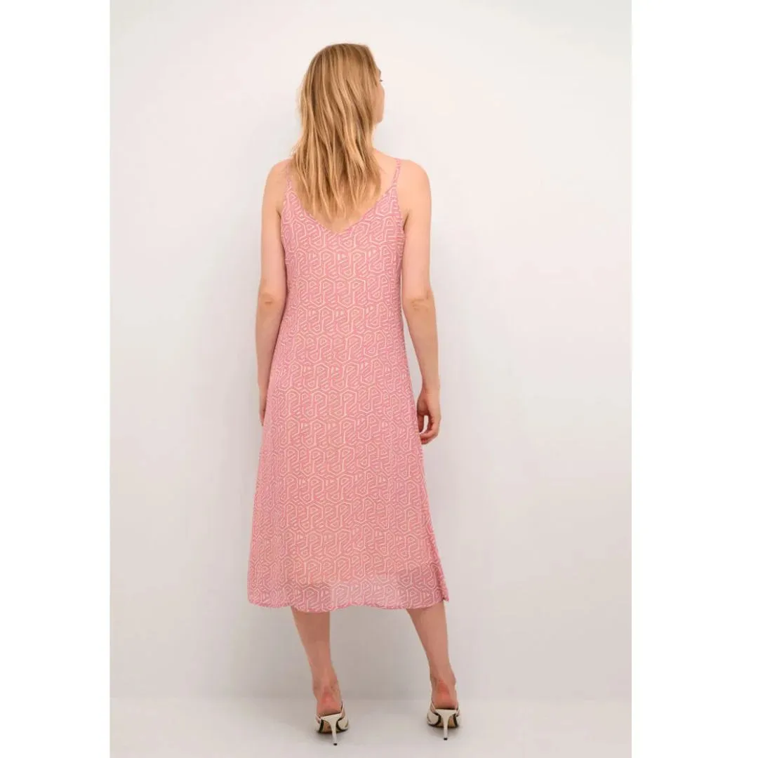 CRLINEA SLIP DRESS - KIM FIT "Geometric Print"