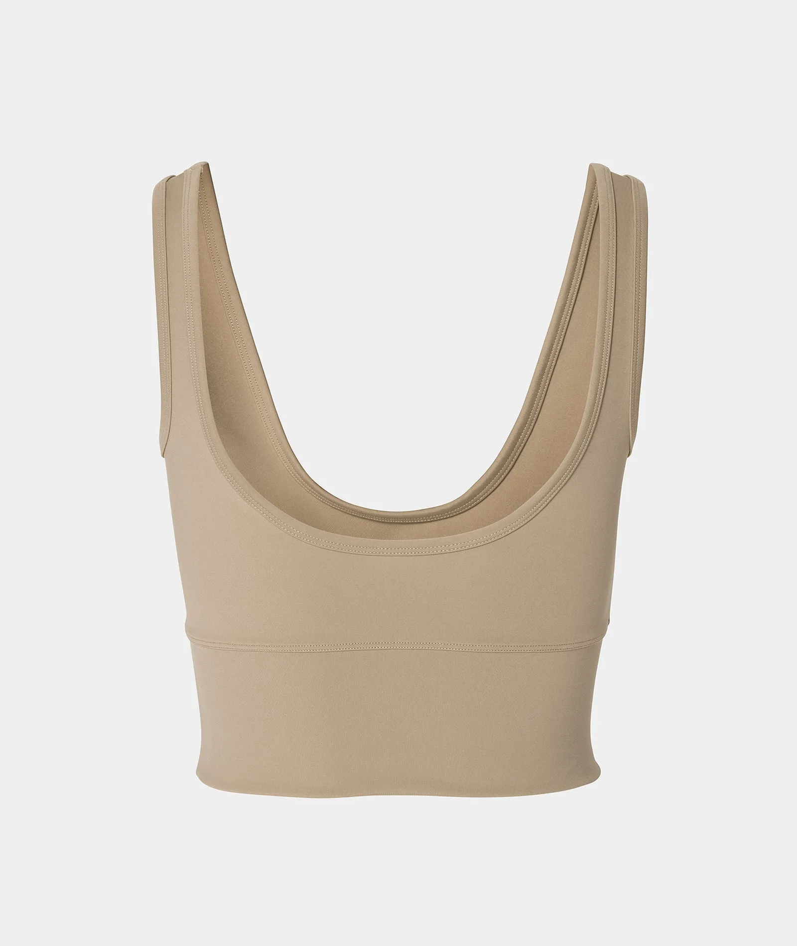 CROPPED TANK - TAUPE