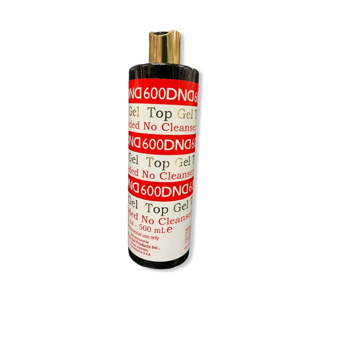 DND 600 Gel Top Coat Refill 16oz. No Cleanse