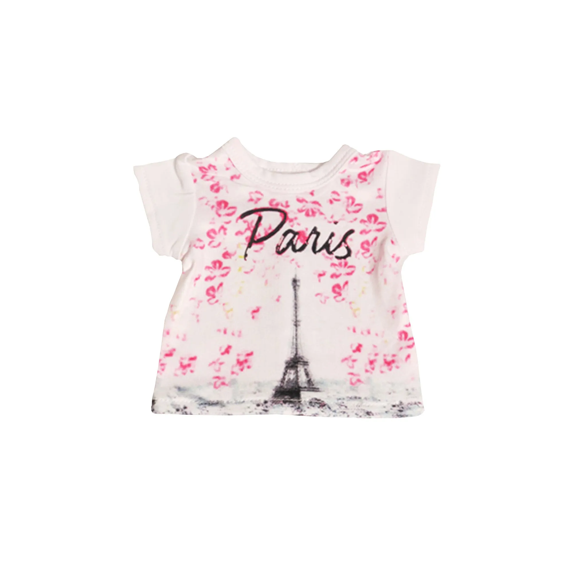 Floral Paris T-Shirt for 18-inch dolls