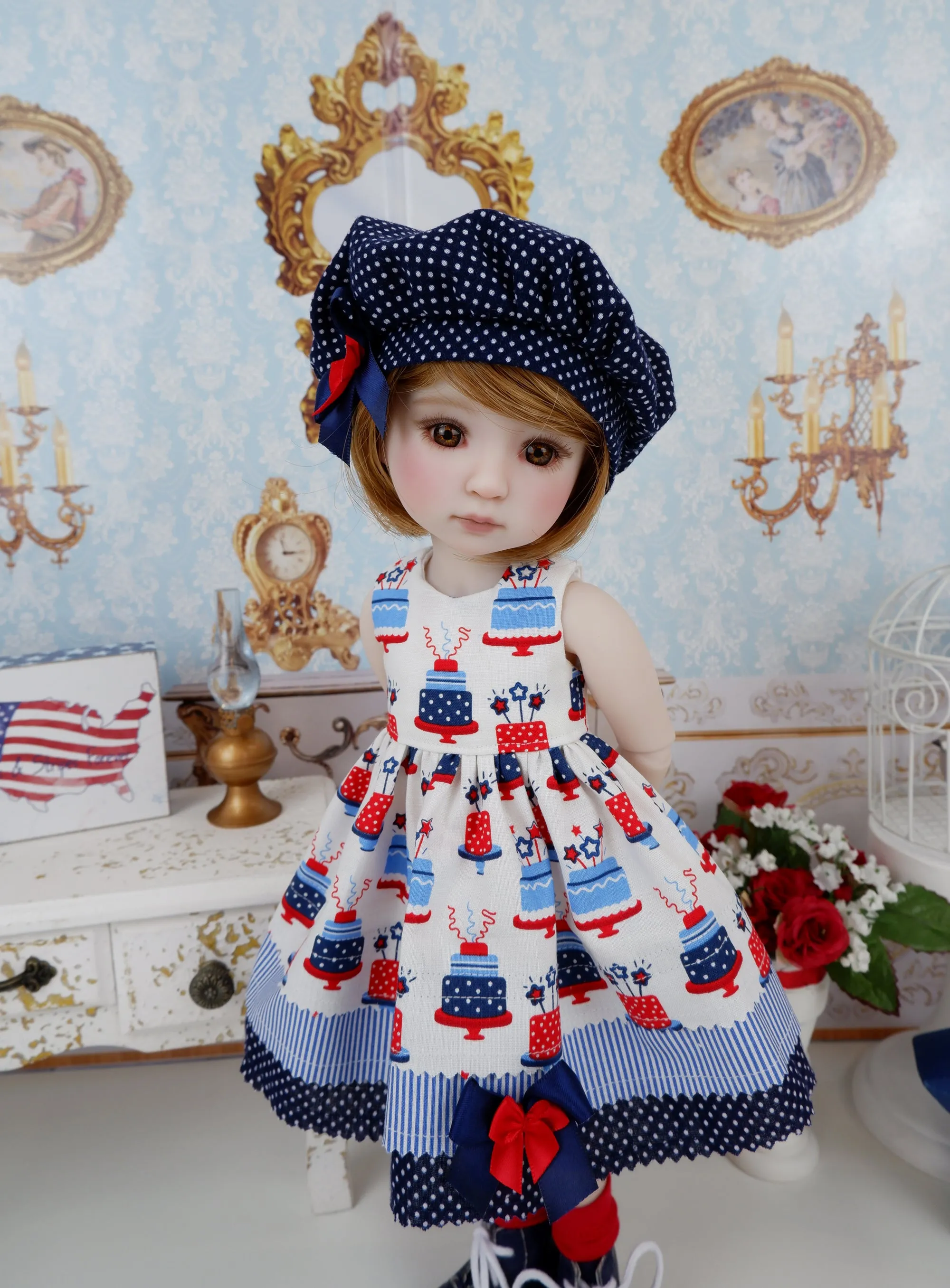 Freedom Cake - dress with boots for Ruby Red Fashion Friends doll