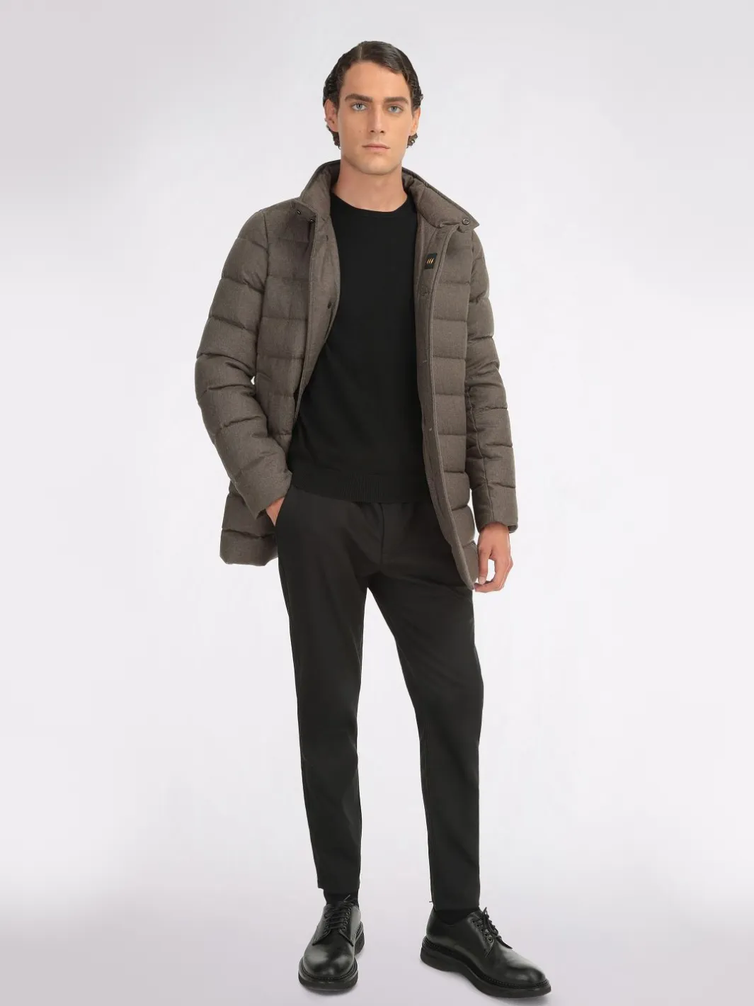 GARRETT WOOL COAT Brun