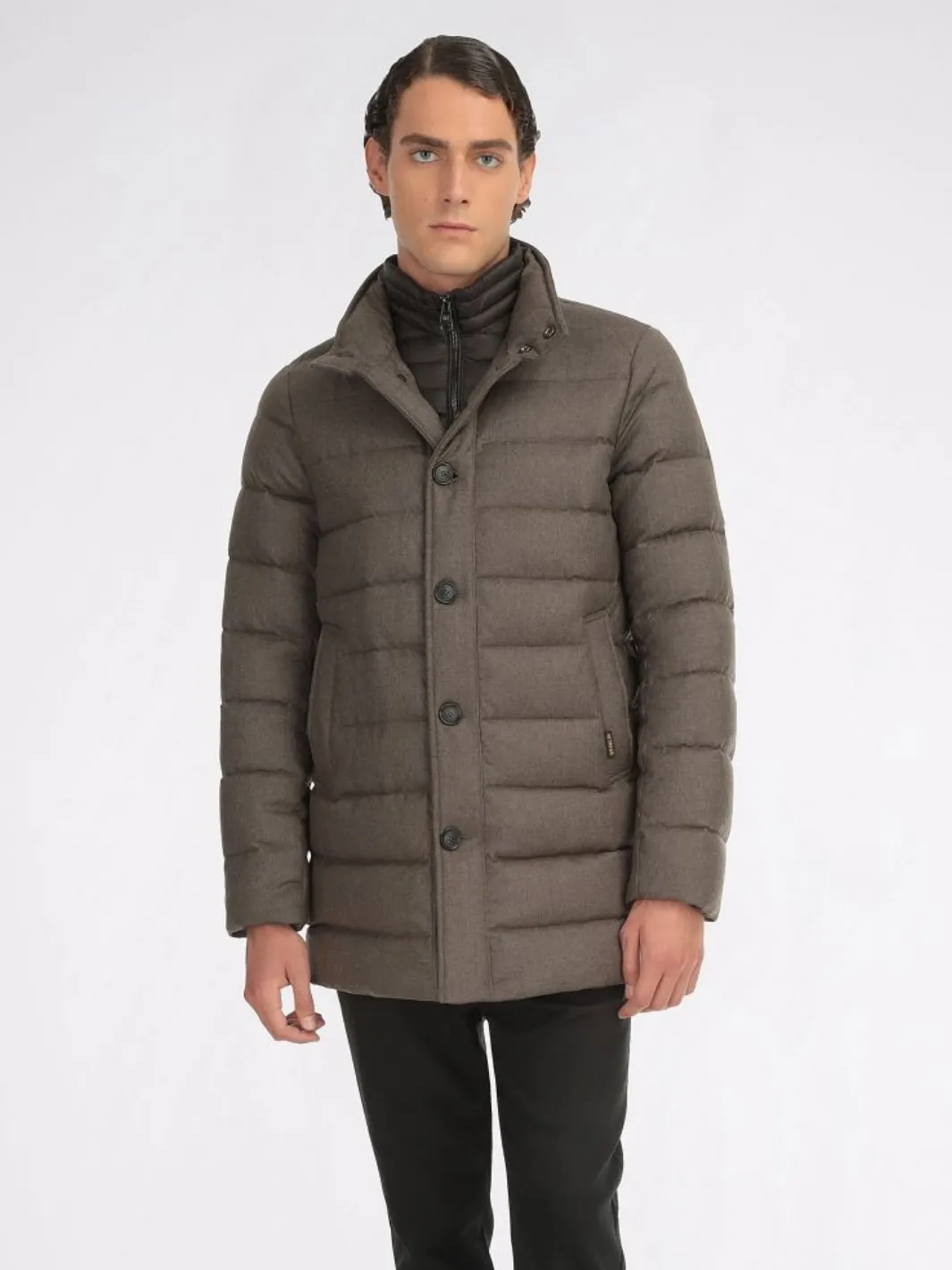GARRETT WOOL COAT Brun