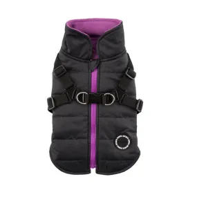 Harness Coat | Mountaineer Black & Purple