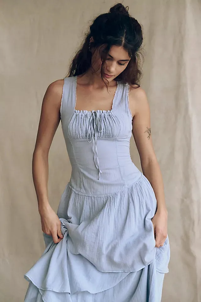 In My Dreams Midi - Pearl Blue