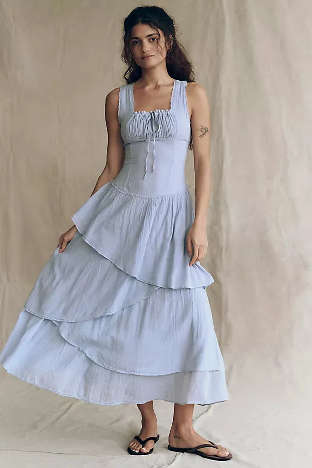 In My Dreams Midi - Pearl Blue