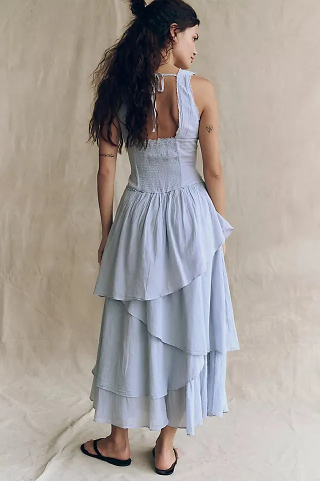 In My Dreams Midi - Pearl Blue