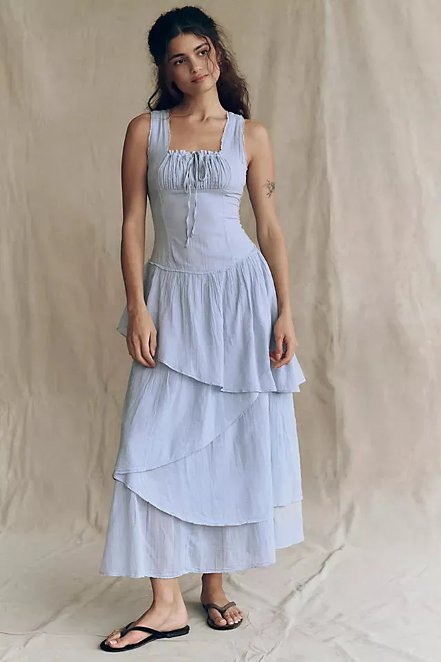 In My Dreams Midi - Pearl Blue