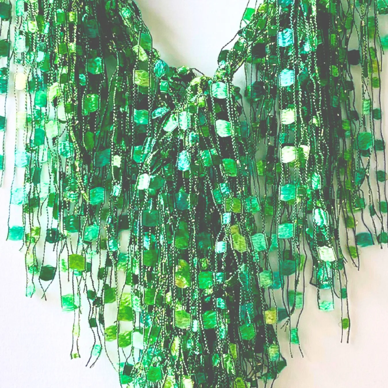 Irish Green Scarf Necklace - Or just because green is your color!