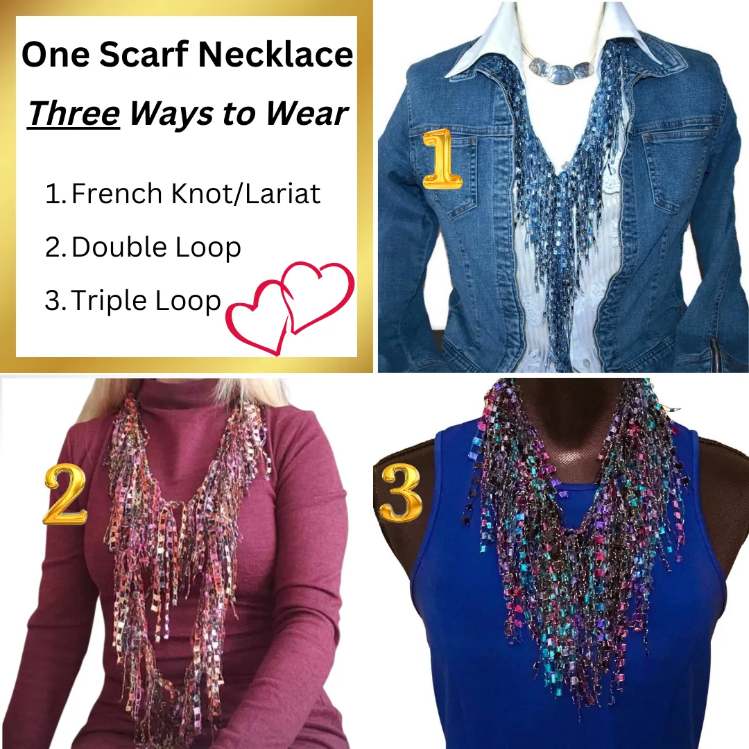 Irish Green Scarf Necklace - Or just because green is your color!