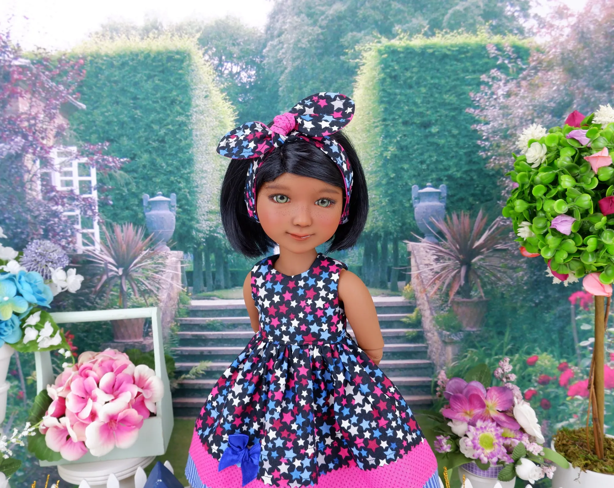 July Stars - dress with boots for Ruby Red Fashion Friends doll