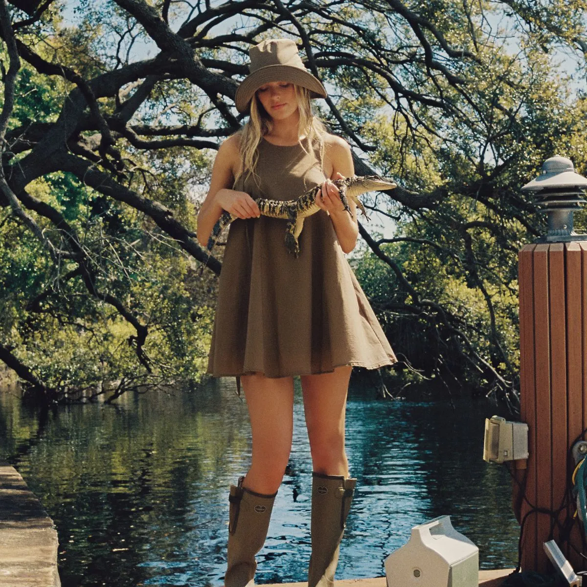 Khaki Hannah Dress