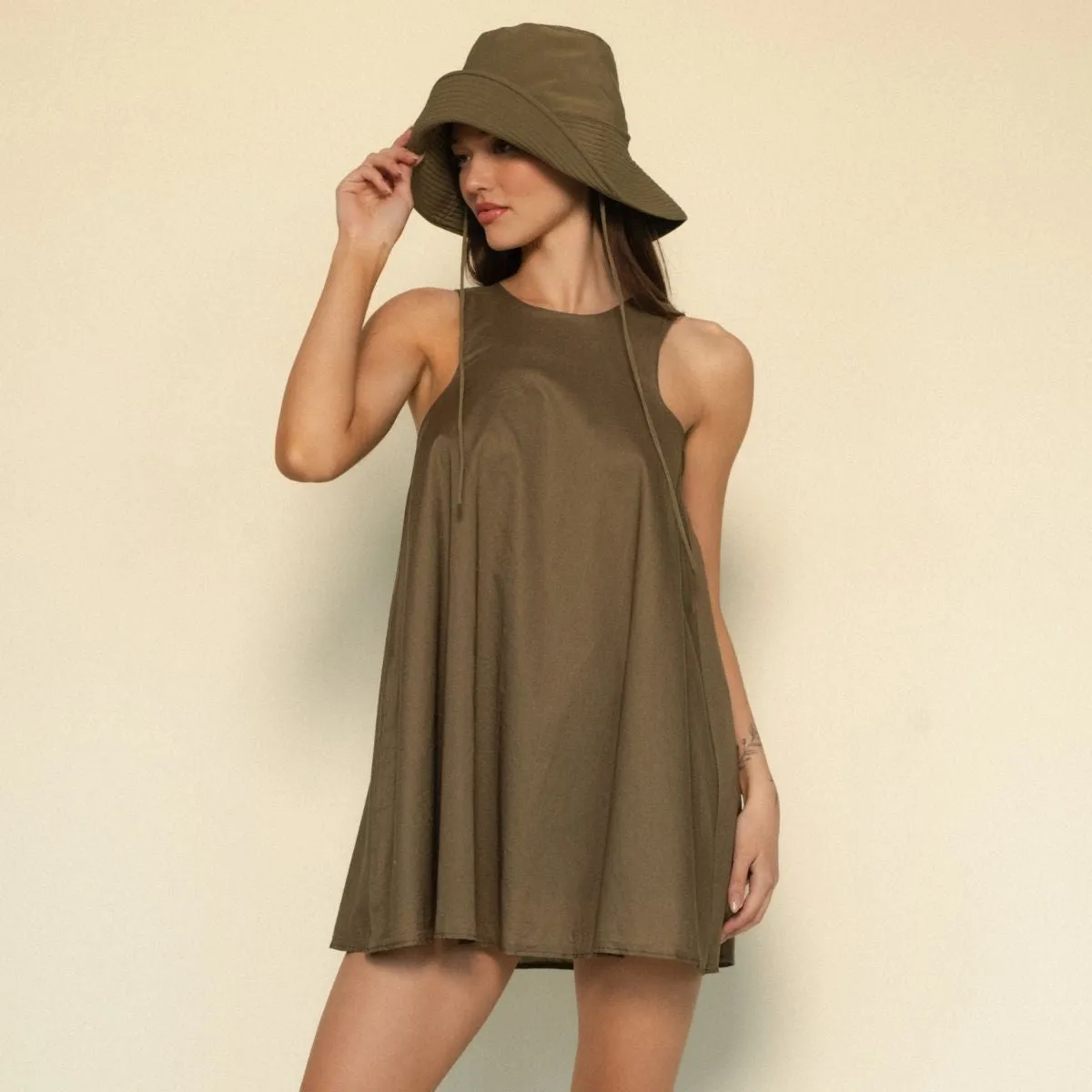 Khaki Hannah Dress